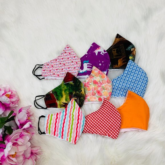 Homemade Accessories - FACE MASKS Cloth Homemade Washable Mutilcolor